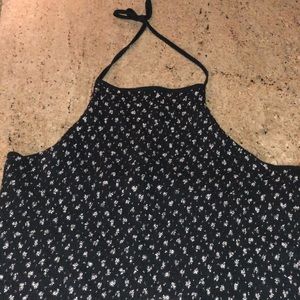 Tie up ruffled crop top